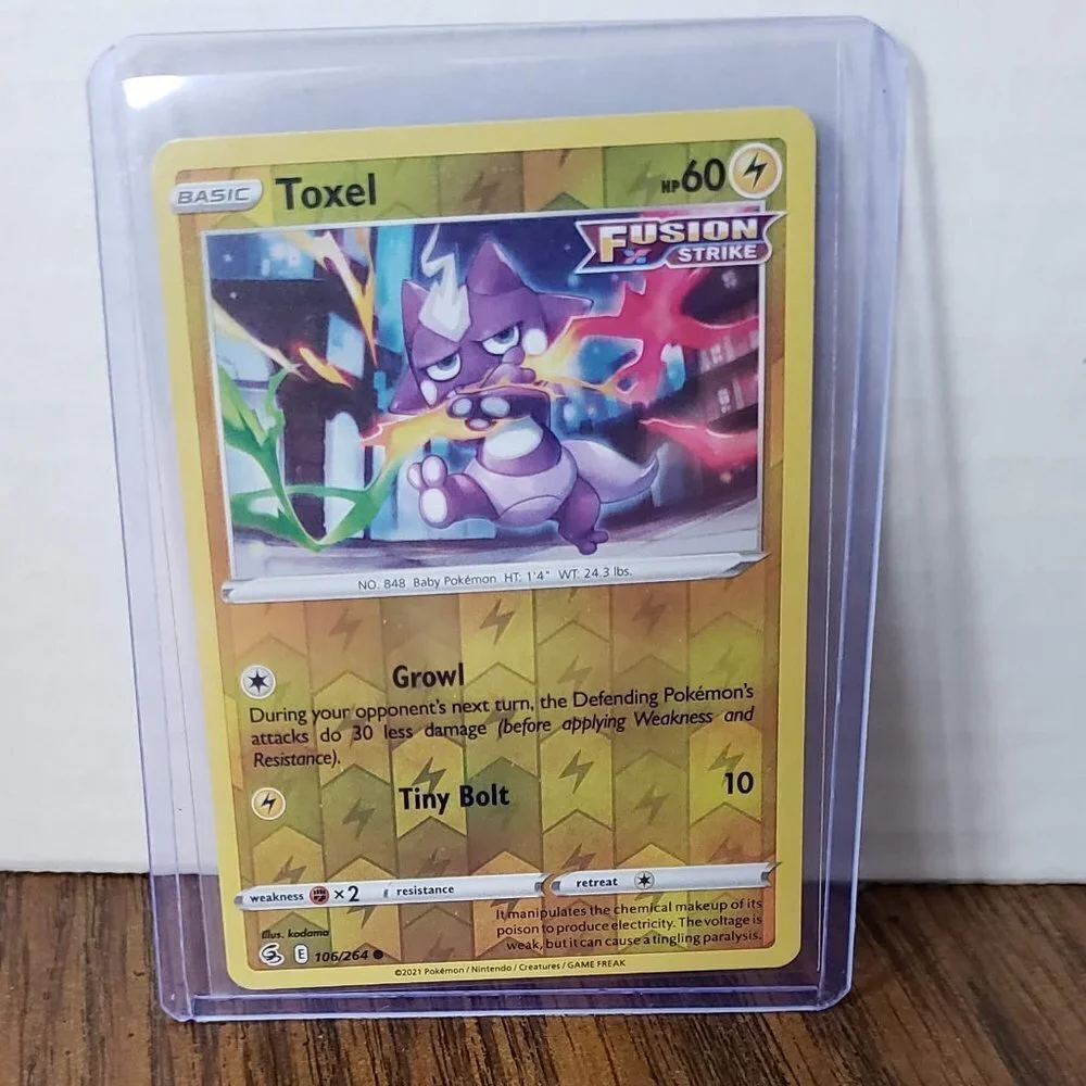 Toxel 068/192 Reverse Holo Fusion Strike Foil Pokemon TCG Rev Holo